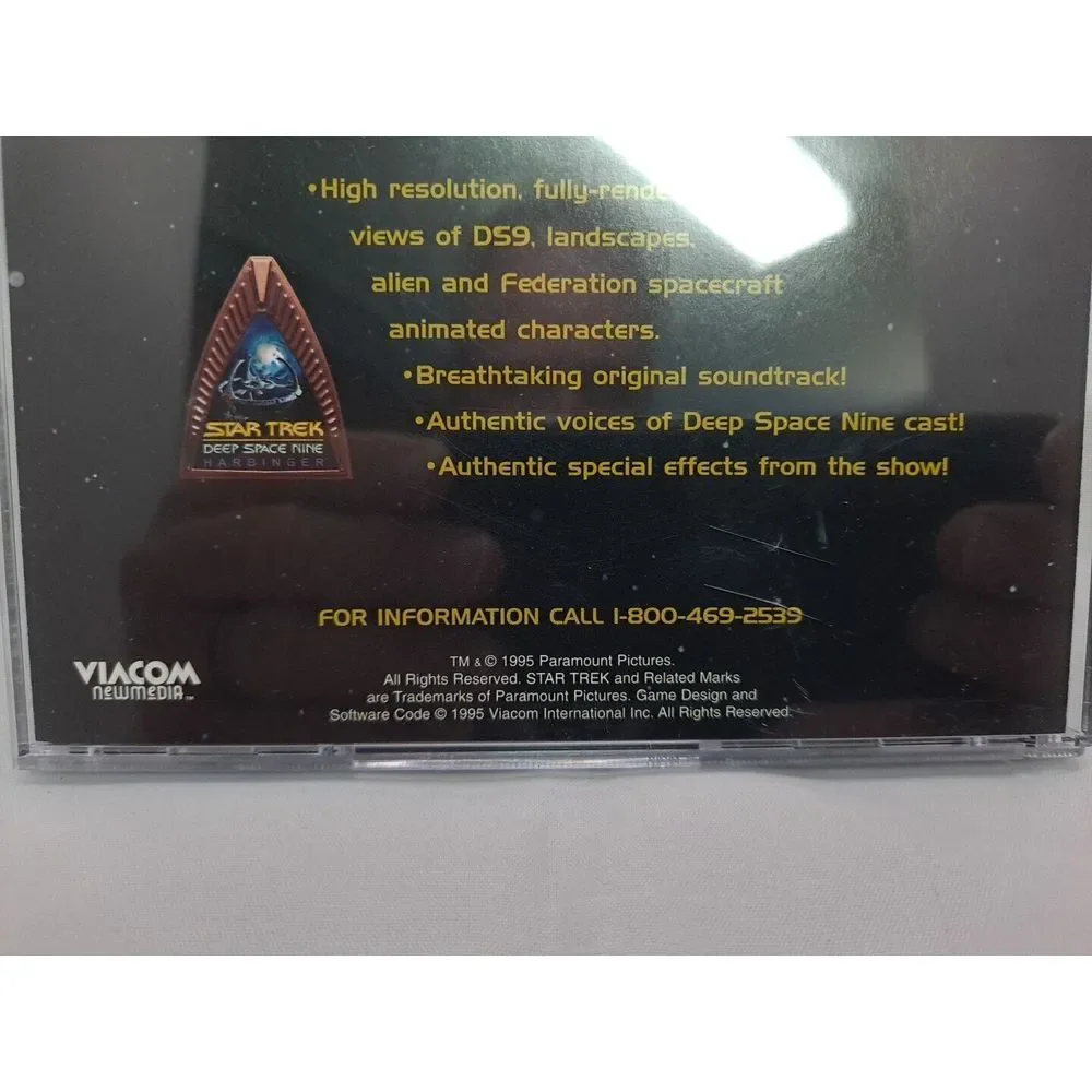 Star Trek: Deep Space Nine/ Pilot- Emissary -Sealed VHS/ CD‎ Rom Game Harbinger